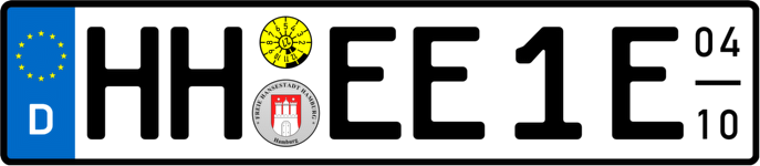 Normales Saison E Kennzeichen