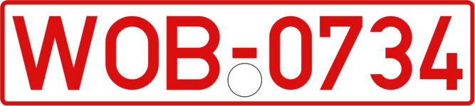 DIN rote 07 Nummer