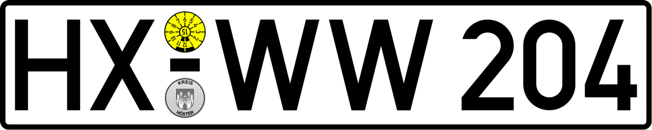 DIN Wappen grau (KFZ_HX)